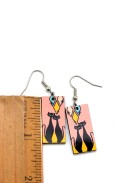 Cats in Love Earrings